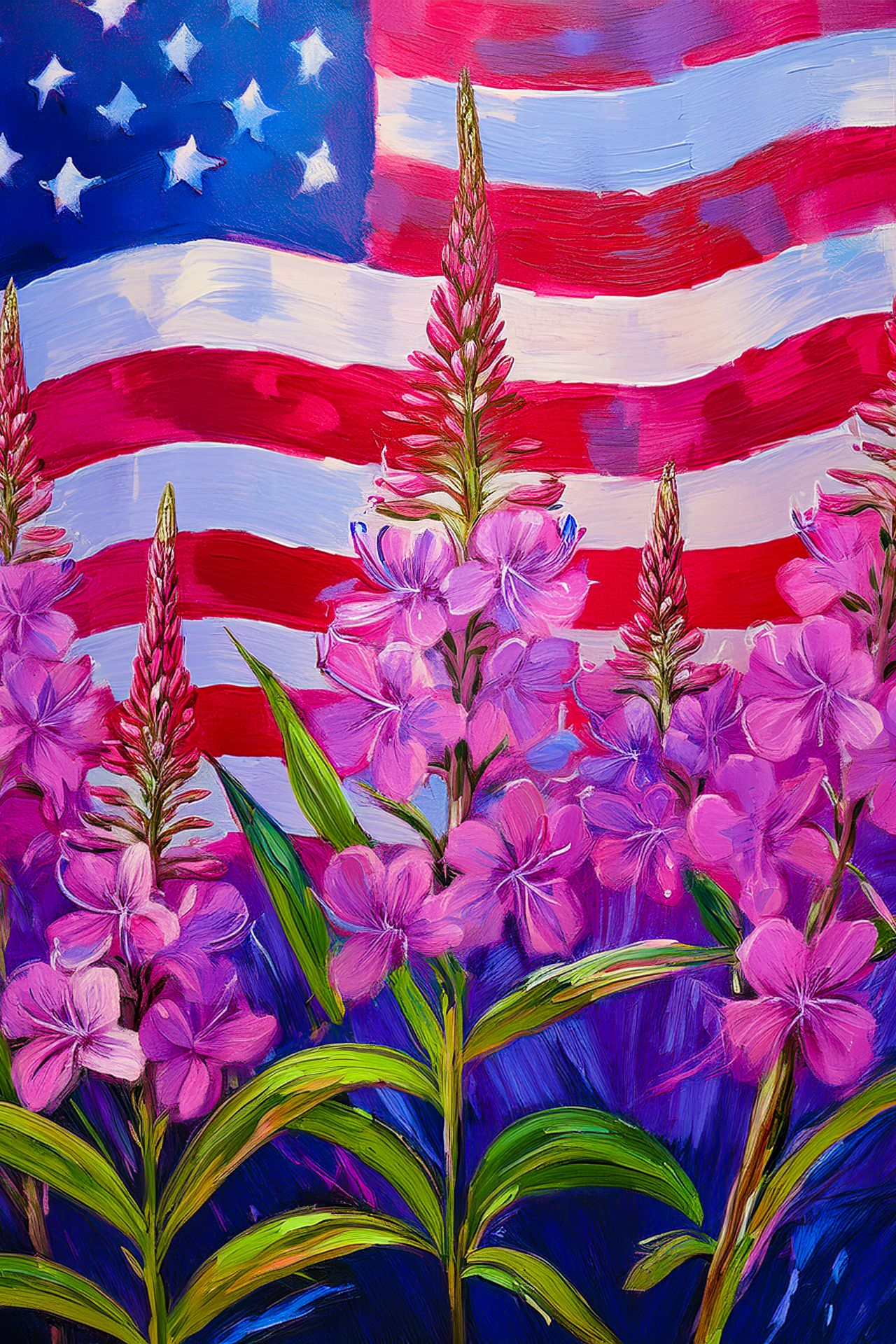Fireweed Flag Acrylic